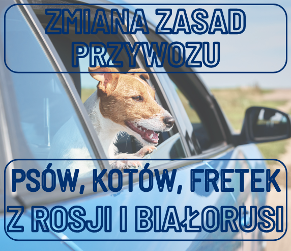 Zmiany zasad przywozu psów, kotów, fretek z Rosj